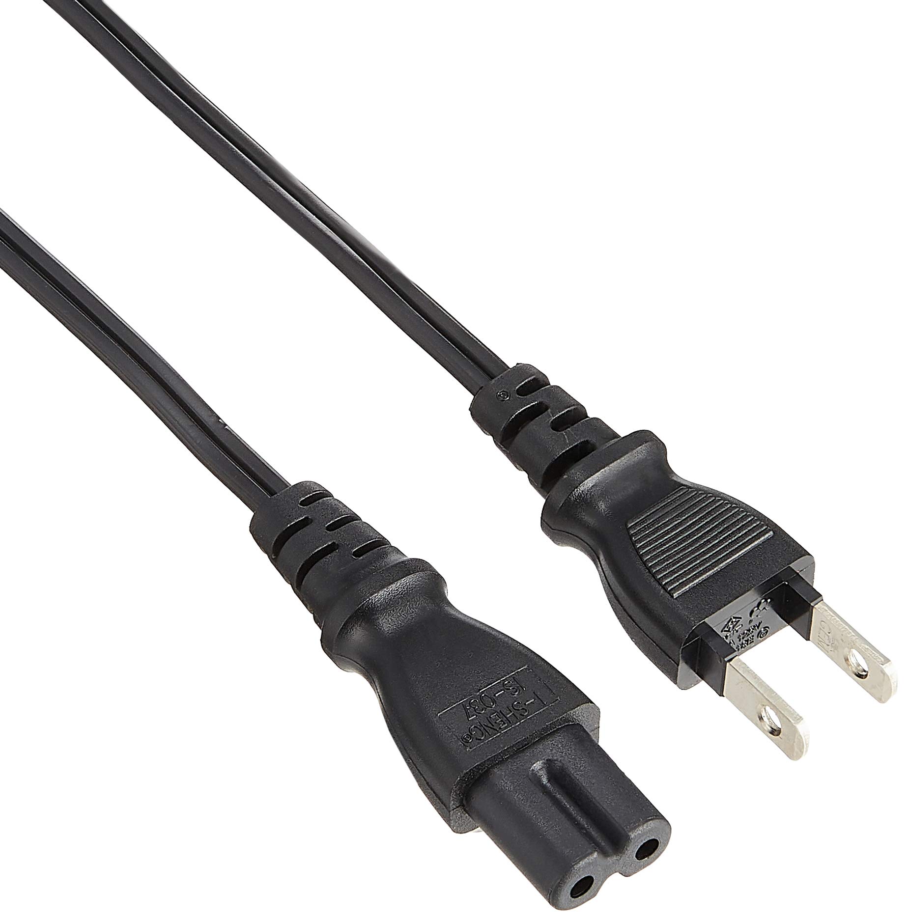 バッファロー 電源ケーブル 2ピンソケット(メス)⇔2ピンプラグ(オス) 2m